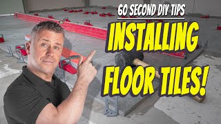 INSTALL FLOOR TILES IN 60 SECONDS! | 60 Second DIY Tips | Tiling Trade Tips