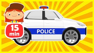 A police car for kids. Vehicles for kids & cars for kids. Car cartoons & Dr McWh