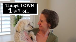 Things I ONLY OWN 1 (or 2) of... | Frugal Living (Minimalism) | JENNIFER COOK