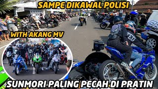 SUNMORI PALING PECAH DI PRATIN WITH AKANG MV SAMPE DIKAWAL POLISI