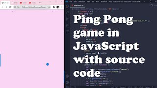Ping Pong game in JavaScript with source code