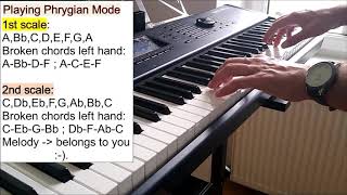 HOW TO COMPOSE PIANO MUSIC:  PHRYGIAN MODE