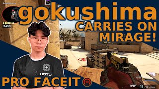 5800 ELO gokushima GETS 45 KILLS on MIRAGE🔥- CSGO POV Highlights