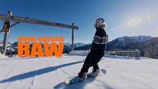 Anna Gasser’s RAW Park Runs 🎥 No Edits, Just Pure Snowboarding at Absolut Park!