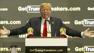 Trump announces new footwear line during Sneaker Con at Pennsylvania Convention Center