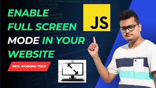 How to enter Full-screen Mode with JavaScript | Toggle Fullscreen Mode on Click with JavaScript