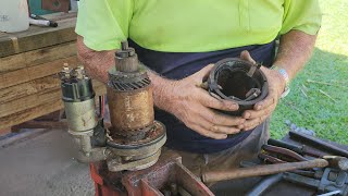 Massey Ferguson starter motor dismantling