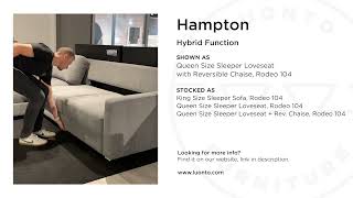 Hampton Queen Size + Reversible Chaise