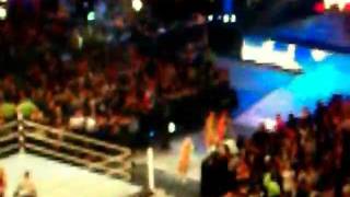 Kelly Kelly entrance WWE RAW 11/14/11 wearing a Tom Brady jersey