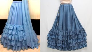 Frill Lehenga or Ruffle Lehenga | Skirt with Frill | फ्रिल स्कर्ट | Krishna Creation