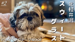 【シーズー】愛犬と北軽井沢スウィートグラスでコテージ泊🐶初めての暖炉が癒された