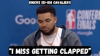 Karl Anthony Towns EMOTIONAL after Game 3 win - Post Game Interview - Knicks vs Cavaliers