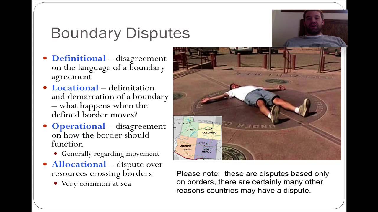 Types Of Boundary Disputes (definitions) - YouTube