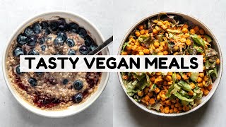 What I Eat in a Day: TASTY Vegan Meals!