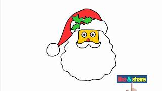 How to draw santa claus easy Drawing Tutorial step by step for kids