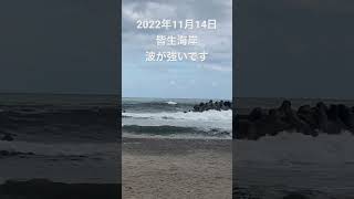 2022年11月14日　皆生海岸　波が凄い！#皆生海岸#皆生温泉#皆生海浜公園#鳥取県#米子#日本海#海#波