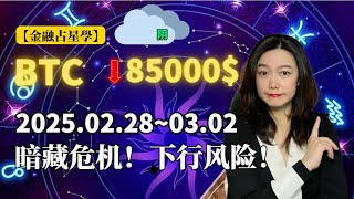 【金融占星學】2月28～3月2日预警：重磅天象连击！BTC扛得住下行压力吗？#比特币 #比特幣 #btc