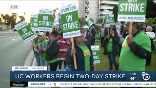 UC workers kick off two-day strike in San Diego, across California