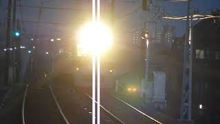 夜の山陽電鉄別府駅