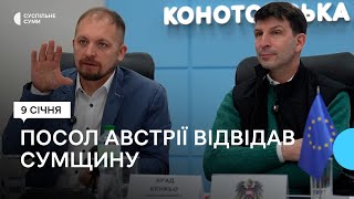 Посол Австрії в Україні Арад Бенкьо відвідав Сумщину