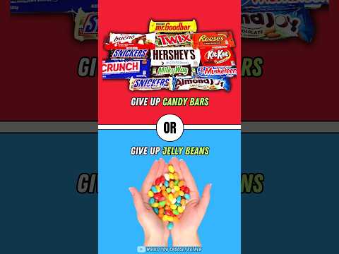 Would You Rather Questions (Episode 18) #choices #quiz #sweet #wouldyourather #food #snacks