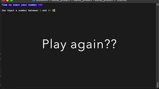 Python Simple Game - Higher Lower