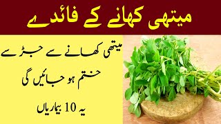 Methi Khane Se Jar Se Khatam Ho jayen Gi Yeh 10 Bemariyan l Methi Ke Fayde l HealthCare Tips