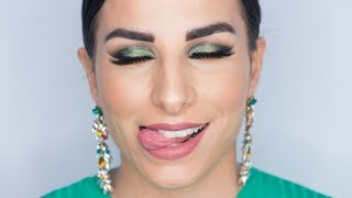 Λαδί Πράσινο Μακιγιάζ! OLIVE GREEN makeup || VasilikiVon