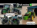 Johndeere 5075E da full review✅//​⁠@sandhufarmjodhan9757 ❤️