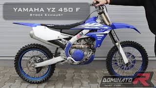 Yamaha YZ 450 F 💥 Stock vs. Dominator 🔥 Pure Sound  🎧HQ Sound 🇵🇱 ⚡Exhaust Sound Compilations