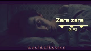 Zara zara X Cradles - remix / mashup lyrics