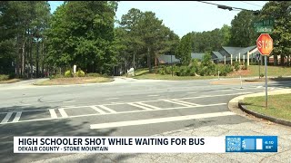 Stone Mountain High School student shot at bus stop