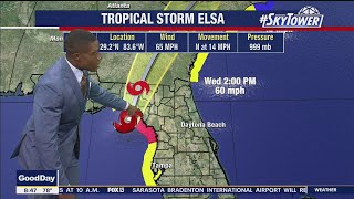 Tropical Storm Elsa: Wednesday morning update and track