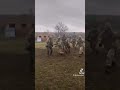 Ukrainian soldiers play football match on battlefield #shorts