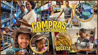 VLOG🏡COMPRAS na TAMBASA pra NOSSA CASA NOVA🤰🏻TIVE DESEJO E MINHA MÃE FEZ,DELICIOSO FILÉ DE PESCADA🐟