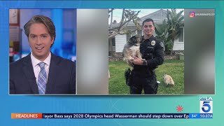 Social media users swoon over Burbank police officer in viral Instagram post 