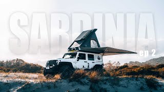 WILD SARDINIA OVERLAND EP.2 - exploring canyons and wild beaches Jeep Wrangler Alucab camping