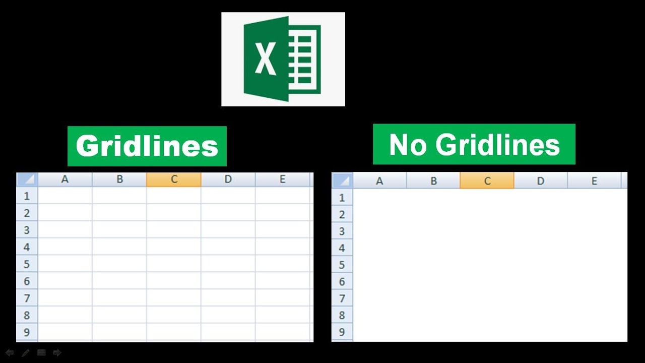 How To Hide Gridlines In Excel | Excel Gridline Hide | Excel For ...