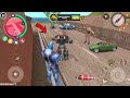 Rope Hero Vice Town - (Rope Hero Standing on Railing) Rope Hero fight police car robot - HD