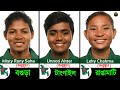 বাংলাদেশী নারী ক্রিকেটারদের জন্মস্থান জানুন। bangladeshi cricketers birth place