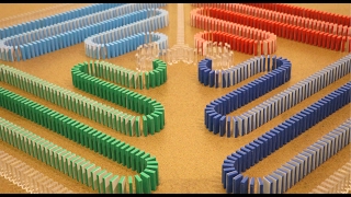 Amazing COLOR CHANGING Dominoes! (Part 1)
