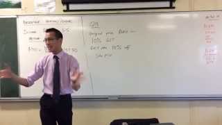 Percentage Change (3 of 4: Combining Increase & Decrease)