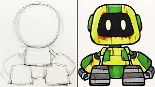 How To Draw and Paint [Boogie Bot] - Poppy Playtime Chapter2