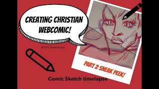 WEBCOMIC SKETCH: The Daring Black Rose | Making of Christian Comics