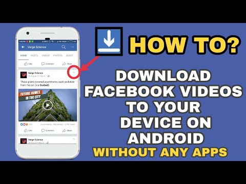 Cómo descargar videos de Facebook a la Galería en Android / sin ningún software o aplicación