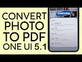 How to Convert Photo to PDF on Samsung Galaxy Phone Using Samsung One UI 5.1 (2023) | Gallery Labs