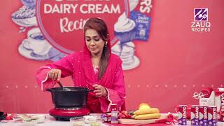 Don't forget to watch the making of 'Zafrani Firni' with Chef Farah in Zauq Recipes