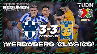 Resumen y goles | Monterrey 3-3 Tigres | CL2024 - Liga Mx J15 | TUDN