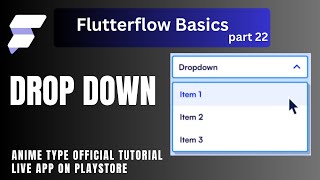 Dropdown in FlutterFlow | How to Use Dropdown Menu Easily