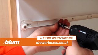 Blum INTERNAL Metabox - deep kitchen drawer box - 2 of 2     Fit the runners